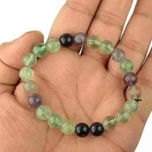 Multi fluorite bracelet 8mm featuring colorful natural stones for stylish accessories