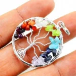 CRYSTCOP - SEVEN CHAKRA TREE OF LIFE PENDANT