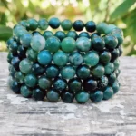 CRYSTCOP - MOSS AGATE BRACELET