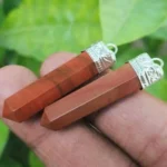 CRYSTCOP - RED JASPER PENCIL PENDANT