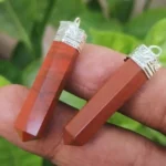 CRYSTCOP - RED JASPER PENCIL PENDANT