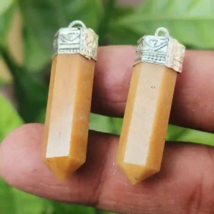 CRYSTCOP - YELLOW AVENTURINE PENCIL PENDANT