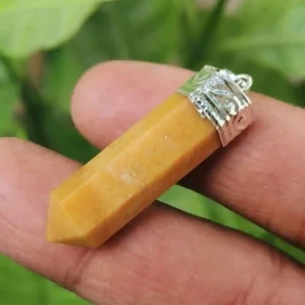 CRYSTCOP - YELLOW AVENTURINE PENCIL PENDANT