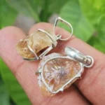 CRYSTCOP - CITRINE RAW PENDANT