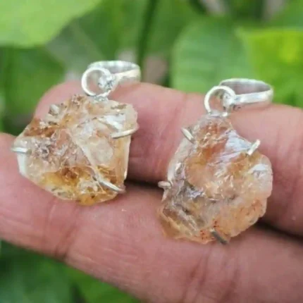 CRYSTCOP - CITRINE RAW PENDANT